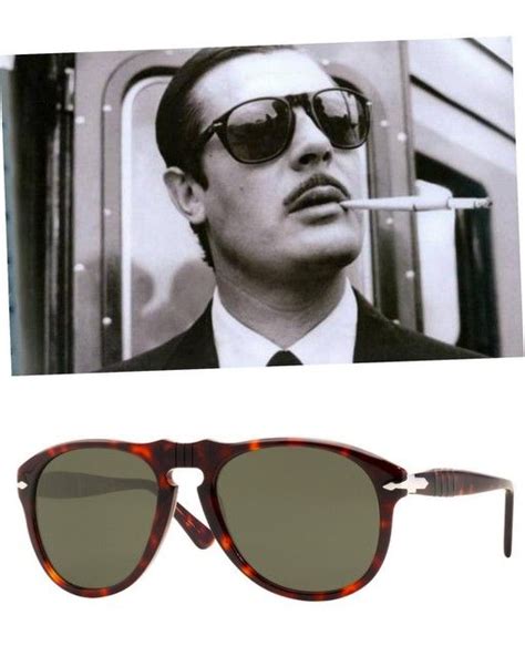 Marcello Mastroianni and Persol Sunglasses .